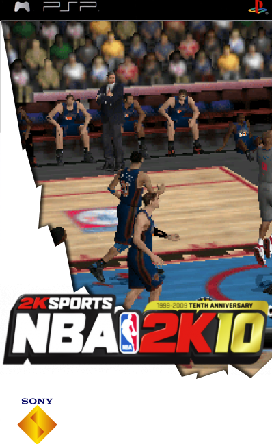 NBA 2K10 box art for PSP