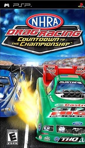 NHRA Drag Racing: Countdown to the Championship box art for PSP