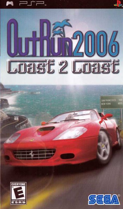 OutRun 2006: Coast 2 Coast box art for PSP