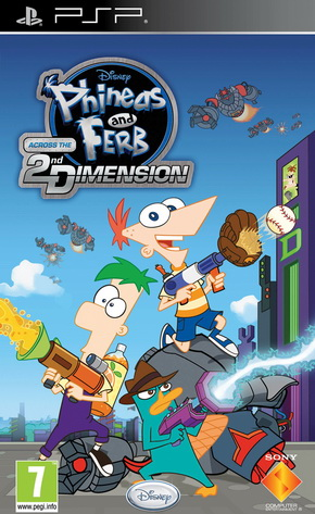 Phineas And Ferb: Across The 2nd Dimension box art for PSP