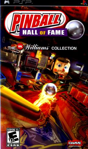 Pinball Hall of Fame The Williams Collection box art for PSP