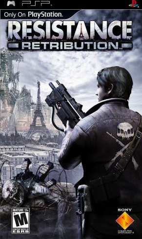 Resistance: Retribution box art for PSP