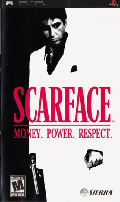 Scarface Money. Power. Respect box art for PSP