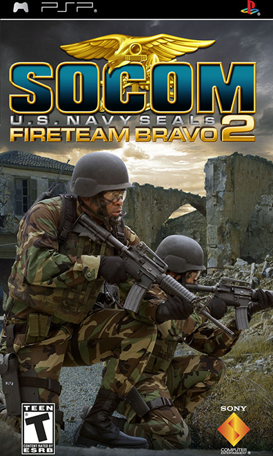 SOCOM US Navy Seals Fireteam Bravo 2 box art for PSP