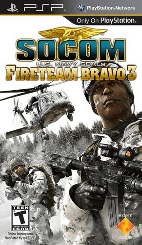 SOCOM US Navy Seals Fireteam Bravo 3 box art for PSP