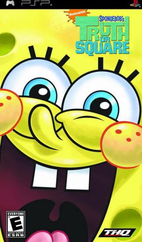 SpongeBob's Truth or Square box art for PSP