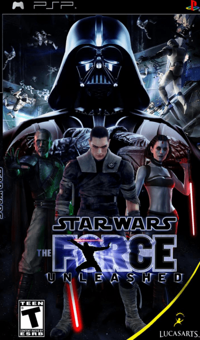 Star Wars The Force Unleashed box art for PSP