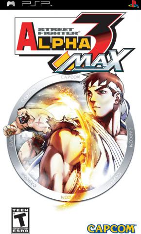Street Fighter Alpha 3 Max box art for PSP