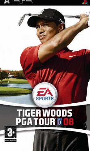 Tiger Woods PGA Tour 08 box art for PSP