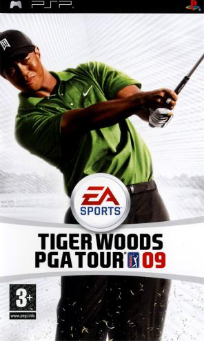Tiger Woods PGA Tour 09 box art for PSP