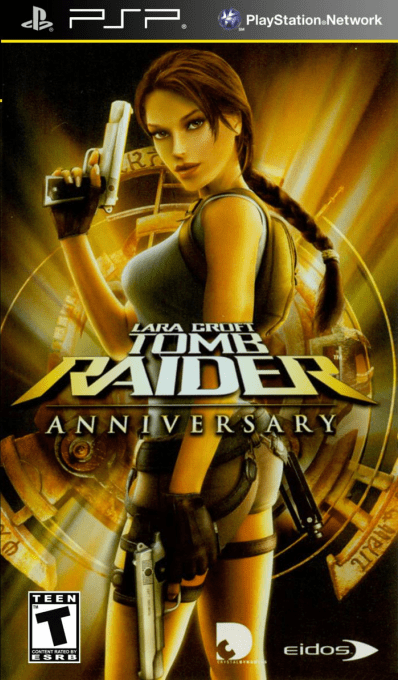 Tomb Raider Anniversary box art for PSP