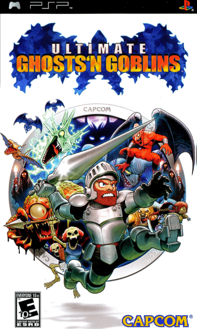 Ultimate Ghosts 'N Goblins box art for PSP