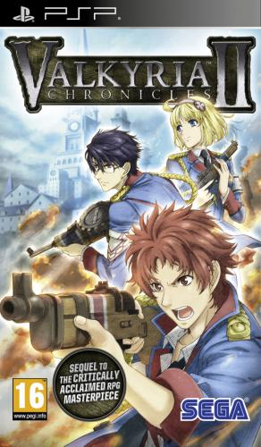 Valkyria Chronicles II box art for PSP