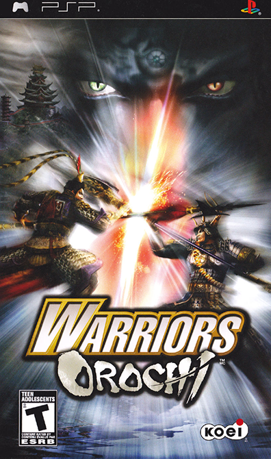 Warriors Orochi box art for PSP