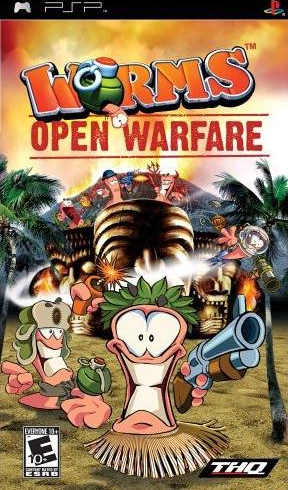 Worms: Open Warfare box art for PSP