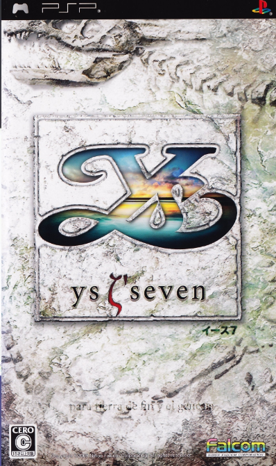 Ys Seven box art for PSP