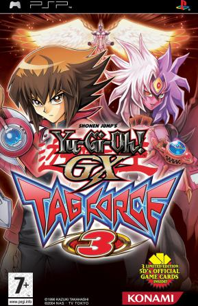 Yu-Gi-Oh GX Tag Force 3 box art for PSP