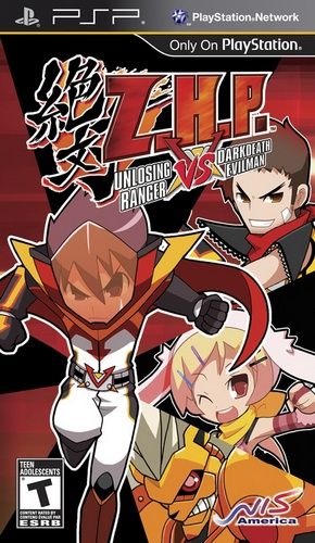 Z.H.P. Unlosing Ranger vs. Darkdeath Evilman box art for PSP