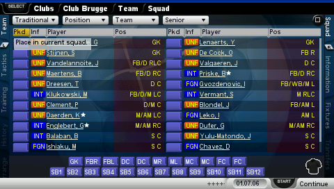 Championship Manager 2007 screenshot 3 for PSP