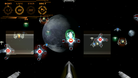 Space Invaders Galaxy Beat screenshot 3 for PSP