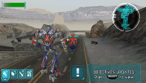 Transformers The Game screenshot 3 for PSP