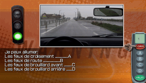 Warning: Code De La Route screenshot 3 for PSP