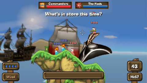 Worms: Open Warfare 2 screenshot 3 for PSP