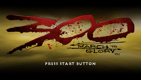 300: March to Glory title screen for PSP