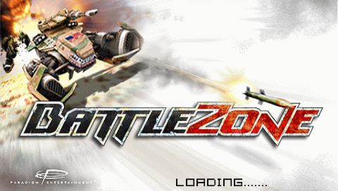 BattleZone title screen for PSP