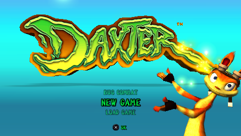 Daxter [Greatest Hits] title screen for PSP