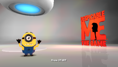 Despicable Me title screen for PSP