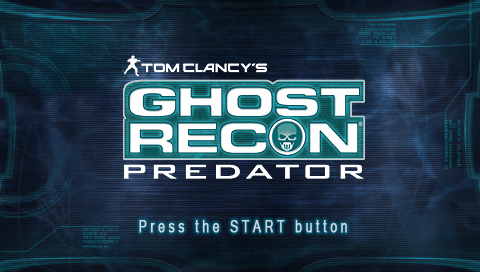 Ghost Recon: Predator title screen for PSP