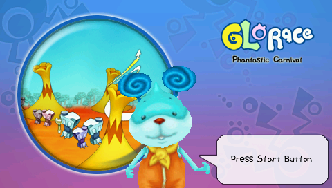 Glorace: Phantastic Carnival title screen for PSP