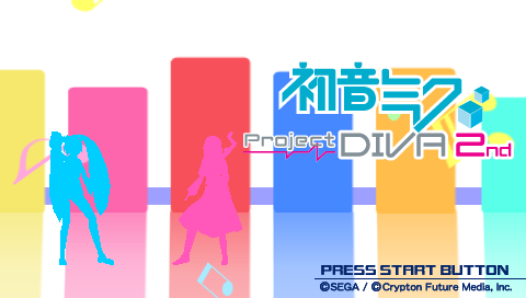 Hatsune Miku: Project Diva 2nd title screen for PSP