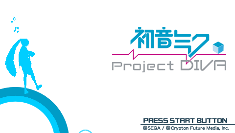 Hatsune Miku: Project Diva [Dekkai Ohaidoku-han] title screen for PSP