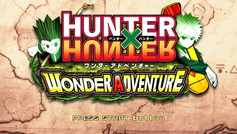 Hunter X Hunter: Wonder Adventure title screen for PSP