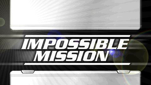 Impossible Mission title screen for PSP