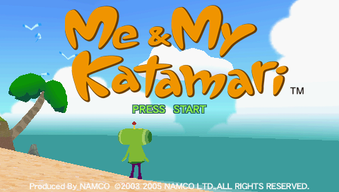 Me and My Katamari title screen for PSP