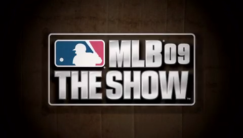MLB 09: The Show title screen for PSP