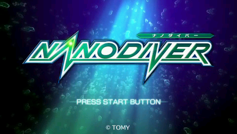 Nano Diver title screen for PSP