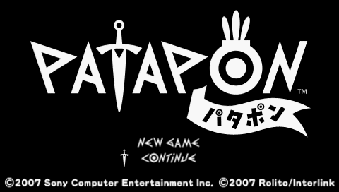 Patapon [Demo] title screen for PSP
