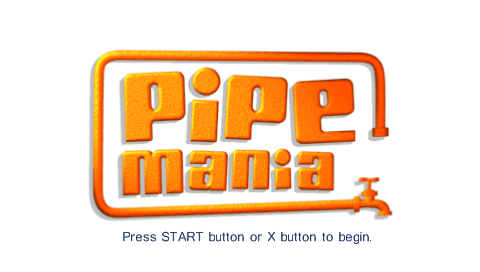 Pipe Mania title screen for PSP
