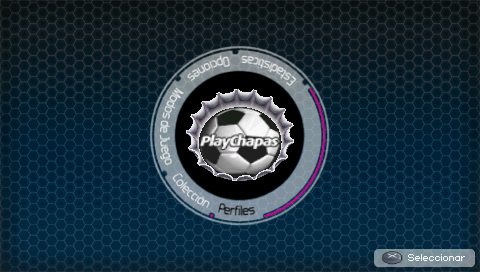 Playchapas: Football Edition title screen for PSP