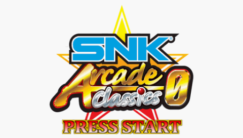 SNK Arcade Classics 0 title screen for PSP