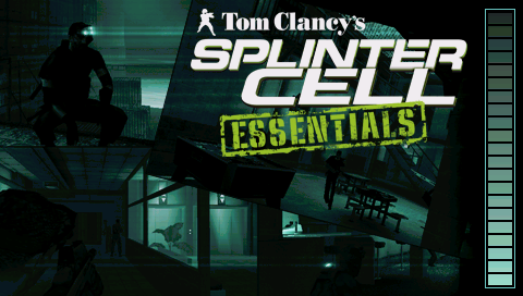 Splinter Cell Essentials title screen for PSP