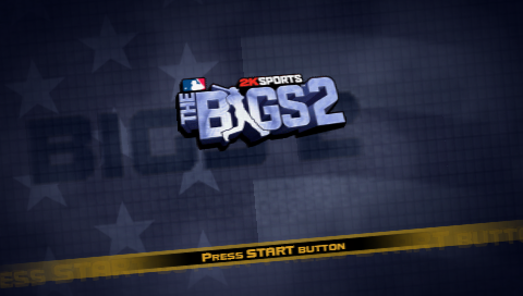 The Bigs 2 title screen for PSP