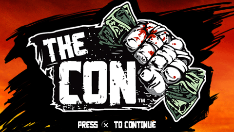 The Con title screen for PSP