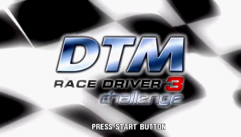 TOCA Race Driver 3 Challenge title screen for PSP