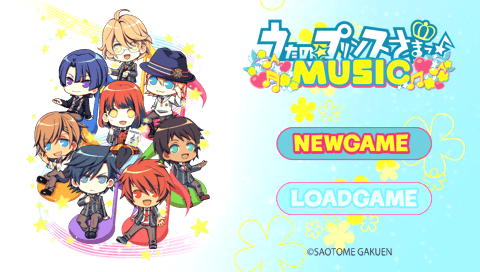 Uta no Prince-Sama: Music title screen for PSP