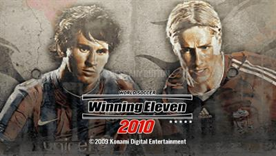 World Soccer Winning Eleven 2010 title screen for PSP